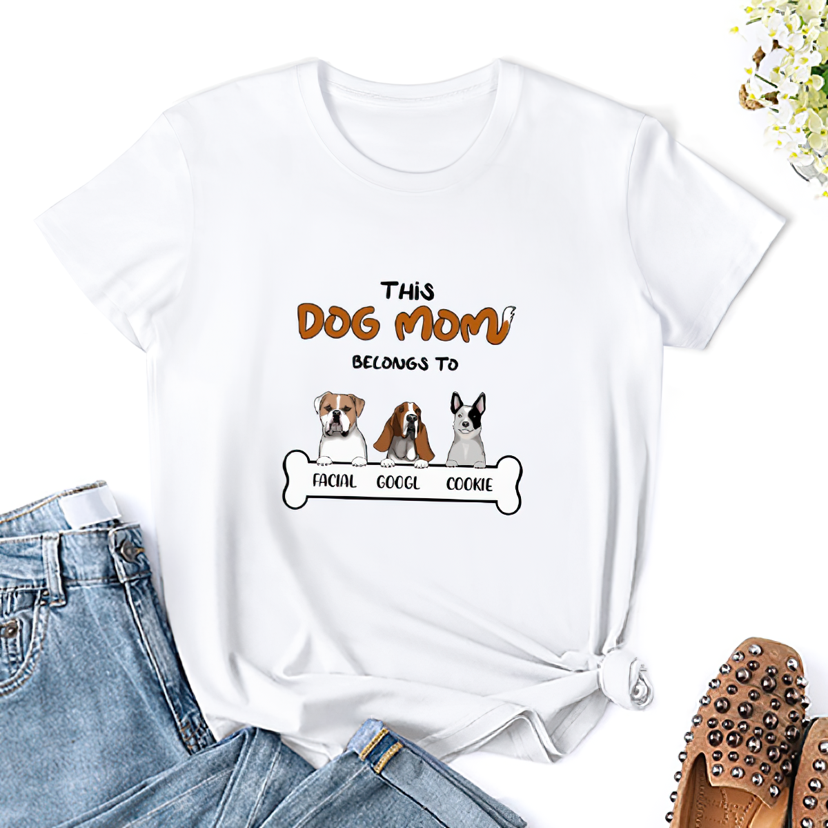 DOG LOVERS Personalized Custom T-shirt Gift For GIRLS