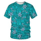 Elvis Presley 3D All Over Printed Blue Hawaiian Shirts For Men