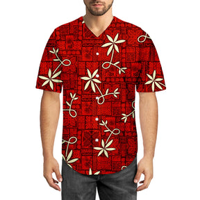 3D All Over Print Elvis Presley Baseball Jersey Red Shirt For Men