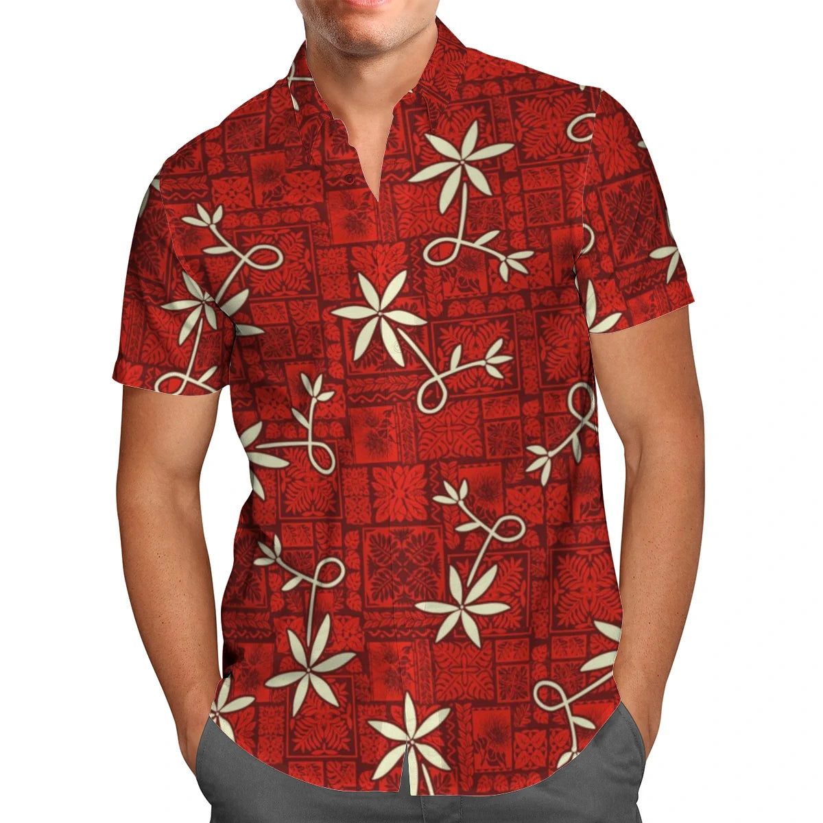 3D All Over Print Elvis Presley Baseball Jersey Red Shirt For Men